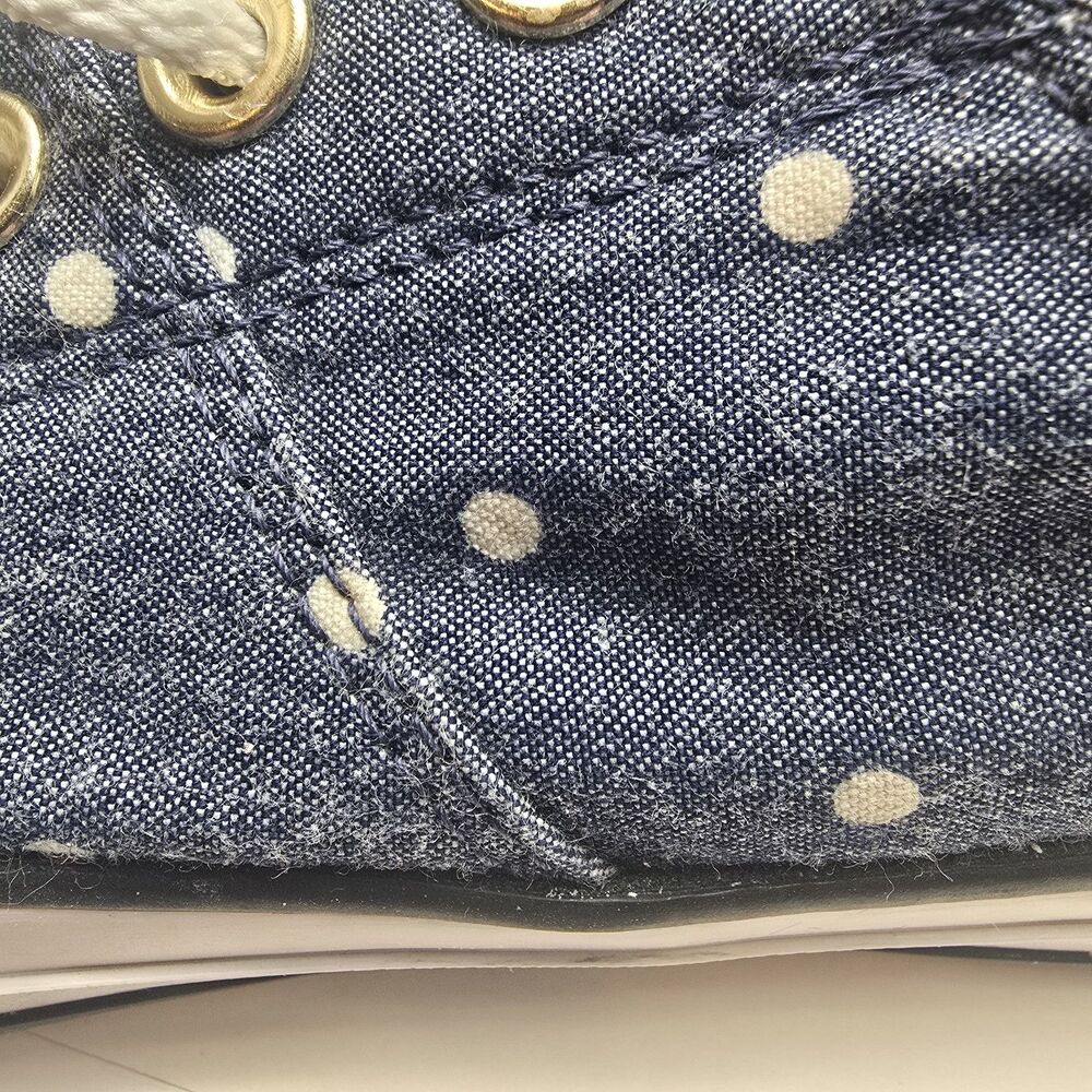 Polka Dot Jean Converse Madison Chuck Taylor Shoes Women’s Size 8.5 - Picture 5 of 8
